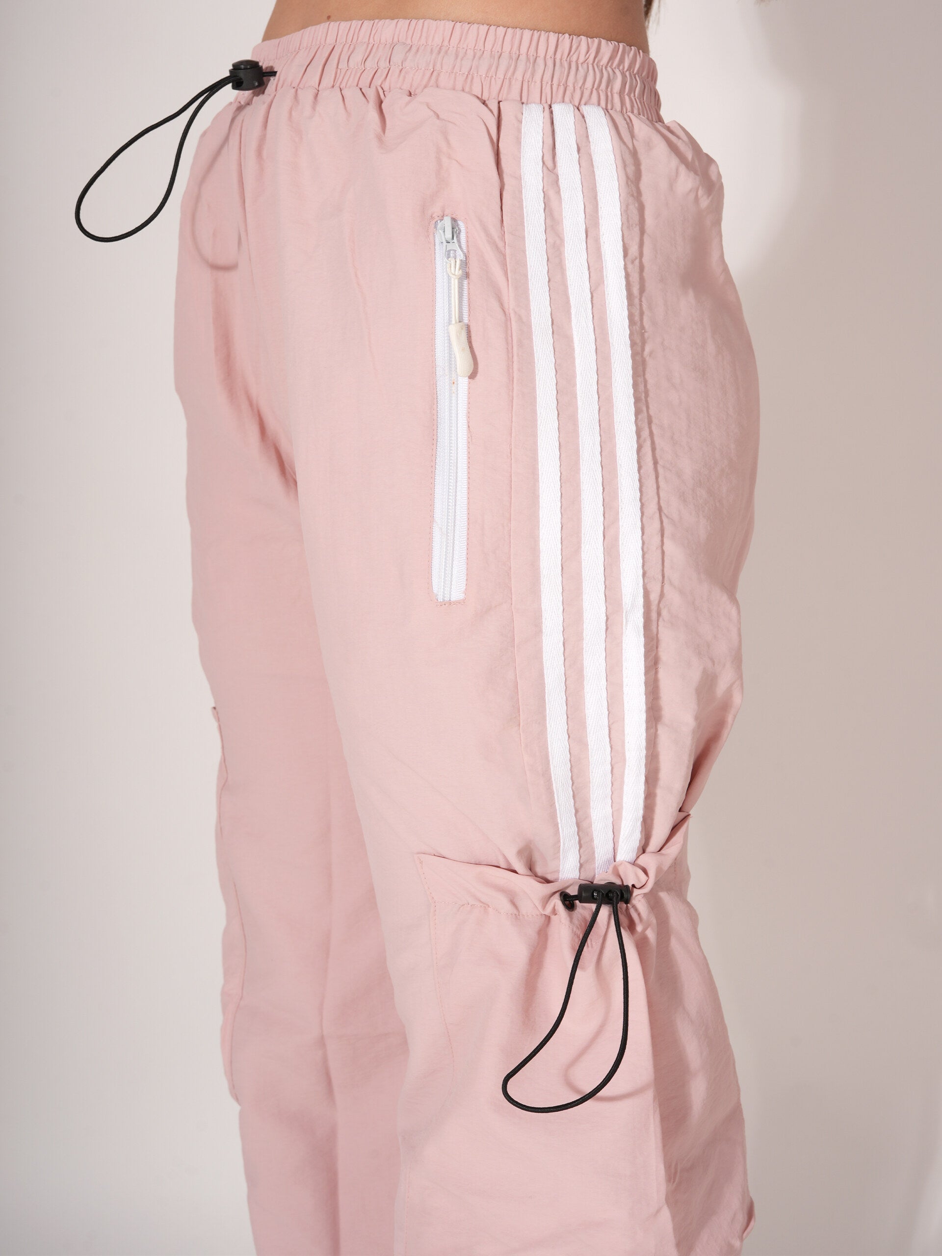 Striped Adjustable Track Pant