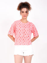 Pink Star Short  T-shirt