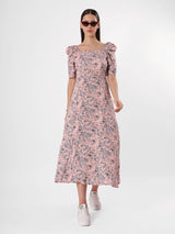 floral print midi dress