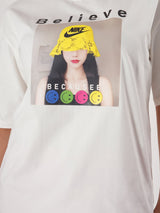 Believe Printed T- Shirt With Round Neck and Half Sleeve
