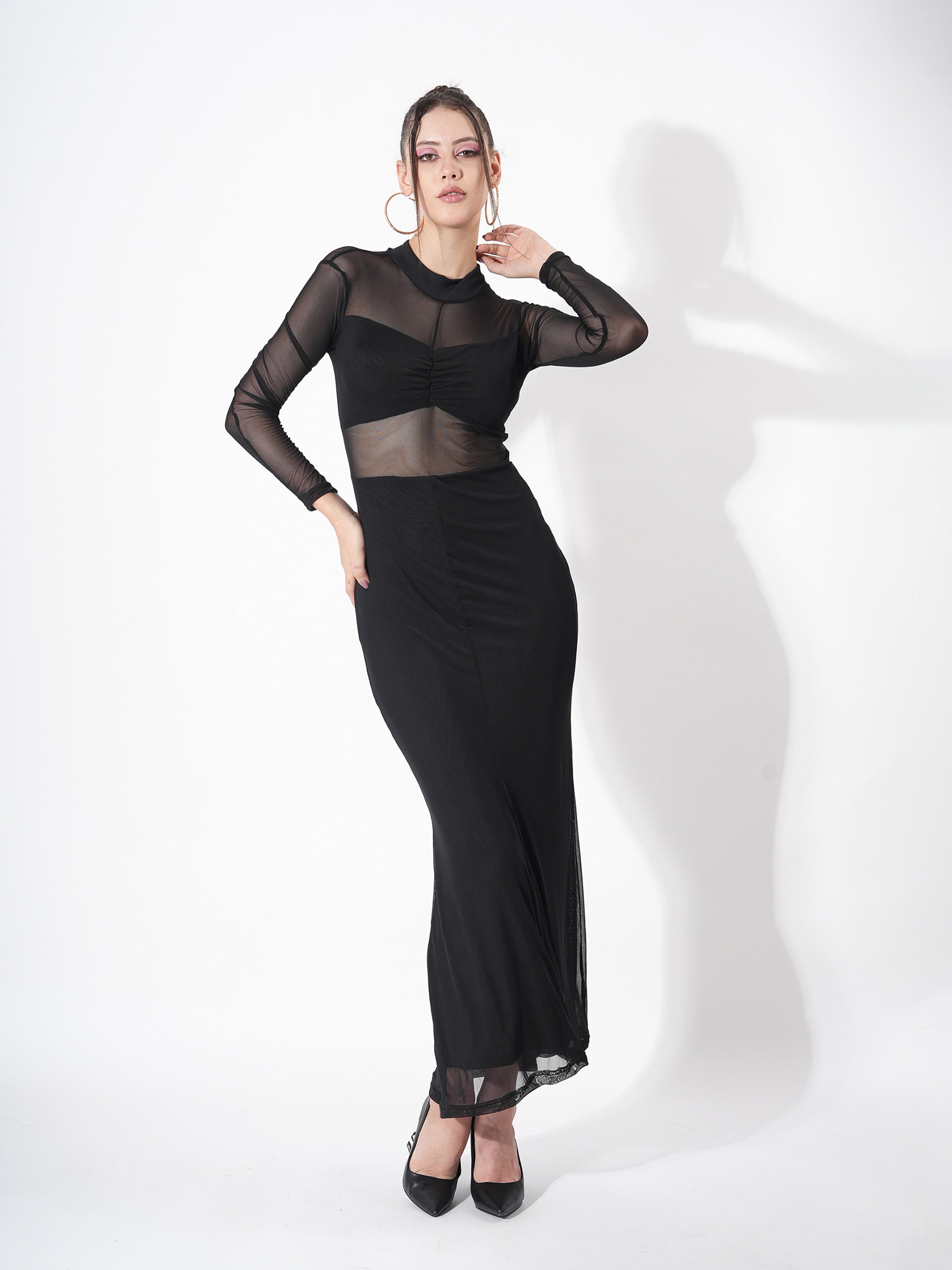 Long Sheer Dress – One Piece Long Dress for Women Online – Clobug
