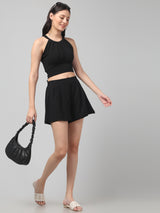 Clobug Stylish Cotton Blend Co-ord Set for Women – Trendy Korean Summer Outfit | Shorts & Top Set For Women