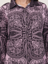 Clobug Women Printed Full Sleeve Crepe Shirt & Pant Co-ord Set