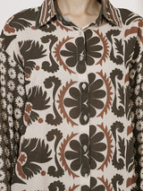 Clobug Women Printed Full Sleeve Crepe Shirt & Pant Co-ord Set