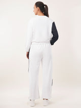 Clobug Women Round Neck Cotton Blend Sweatshirt With Trackpant Classic Winter Co-ord Set