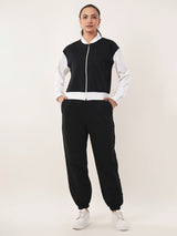 Clobug Women Cotton Blend Sweatshirt With Joggers Winter Co-ord Set
