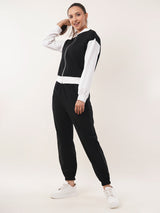 Clobug Women Cotton Blend Sweatshirt With Joggers Winter Co-ord Set