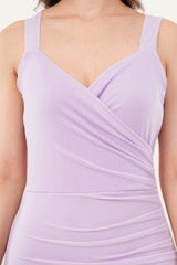 Clobug Women Solid Sleeveless Bodycon Sweetheart Neck Dress