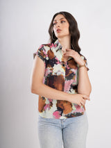 Multicolor Tie Dye Top