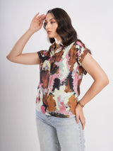 Multicolor Tie Dye Top