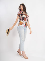 Multicolor Tie Dye Top