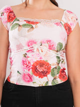 Sleeveless Floral Top