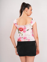 Sleeveless Floral Top