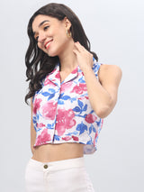 Floral Printed Vest