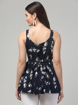 Floral Print Tunic Top