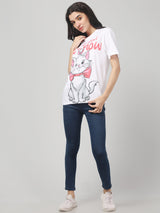 White Printed T-shirt