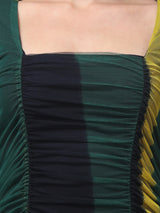 Striped Green Bodycon Dress