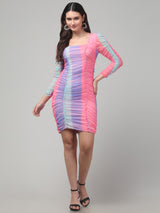 Striped Pink Bodycon Dress