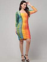 Striped Yellow Bodycon Dress