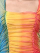Striped Yellow Bodycon Dress