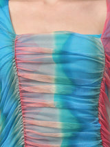 Striped Blue Bodycon Dress