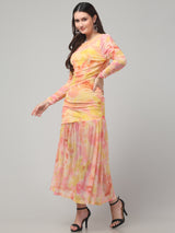 Yellow Flowy Dress
