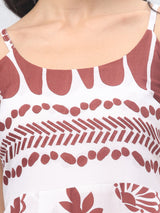 Shoulder Strap White Maxi Dress