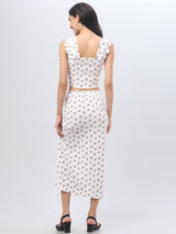 Polka Dot White Co-Ord Set