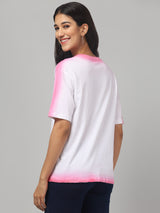 Typography white T-shirt