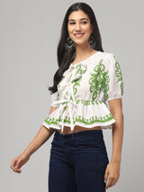 White Crop Top