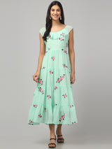 Off Shoulder Embroidered Maxi Dress