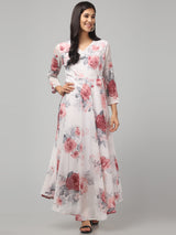 Multicolor Floral Maxi Dress