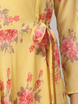 Full Sleeve Floral Maxi Dress