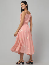 Cowl Neck Midi Dress