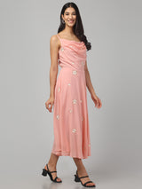 Cowl Neck Midi Dress