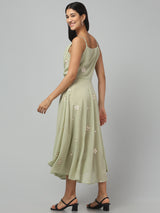 Cowl Neck Midi Dress