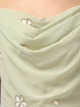 Cowl Neck Midi Dress