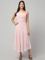 Cowl Neck Midi Dress