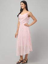 Cowl Neck Midi Dress
