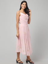 Cowl Neck Midi Dress
