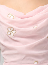 Cowl Neck Midi Dress