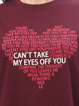 Maroon Printed T-shirt