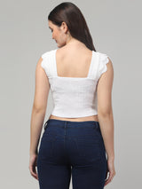Cutwork White Top