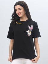 Black Printed T-shirt