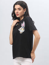 Black Printed T-shirt