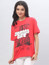 Red Printed T-shirt