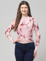 Multi Neted Cowl Top