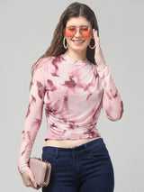 Multi Neted Cowl Top