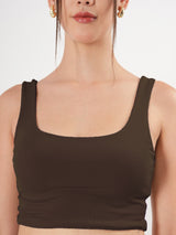 Clobug Women Cotton Blend Sleeveless Square Neck Tank Top