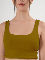 Clobug Women Cotton Blend Sleeveless Square Neck Tank Top